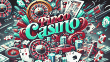Pinco Casino’nun dijital oyun lobisini temsil eden görsel. Ön planda renkli slot makineleri ve oyun sembolleri yer alırken, arka planda Türkçe konuşan canlı krupiyelerin bulunduğu rulet ve blackjack masaları dikkat çekiyor. Parlak ışıklar ve HD grafikler gerçekçi bir casino atmosferi yaratıyor.